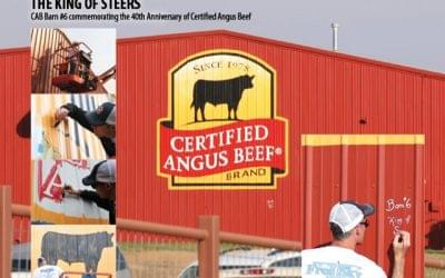 Certified Angus Beef Painted 40 Barns of Angus Breeders across the U.S.A.  to celebrate 40th Anniversary